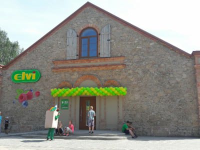 Levering og montering av butikkhyller Elvi, Mežotne 7